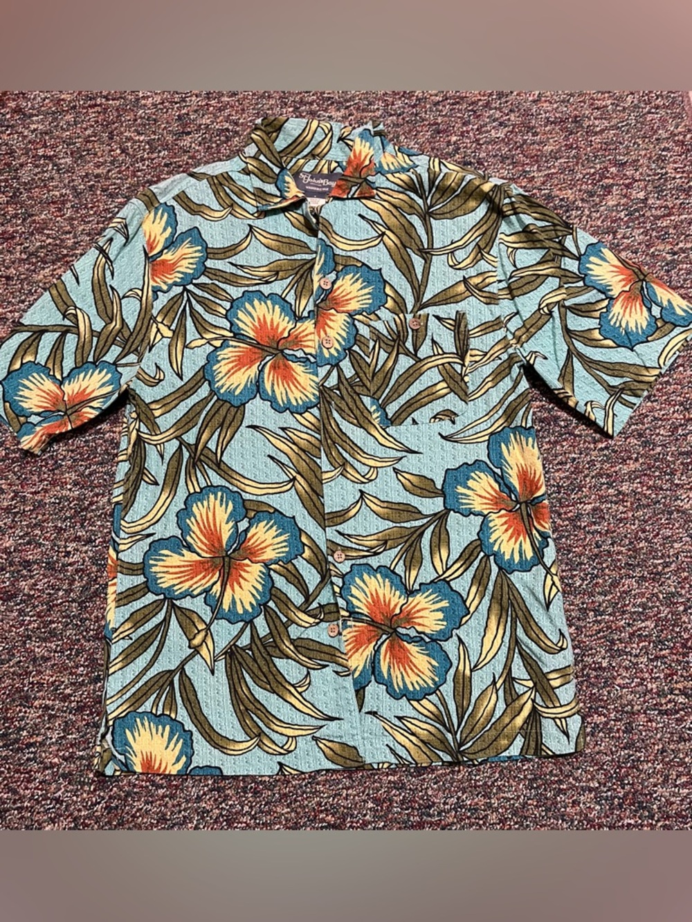St. Johns Bay Outfitters 100% silk shirt S